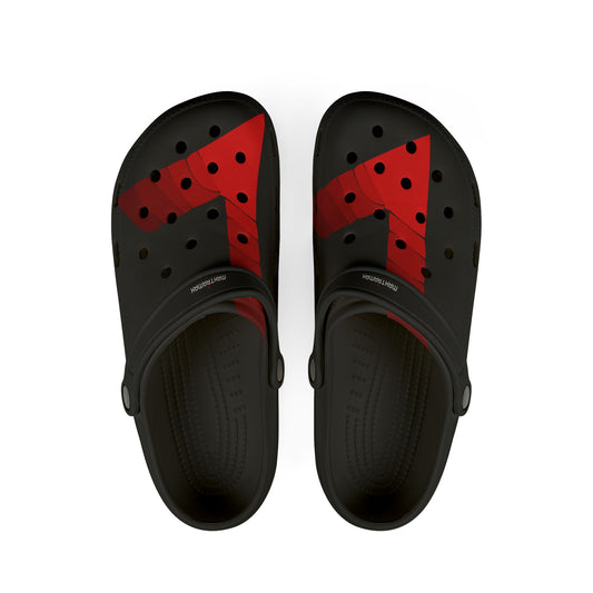 Red Arrow EVA Foam Clogs — Lightweight Water-Resistant Slip-On Shoes