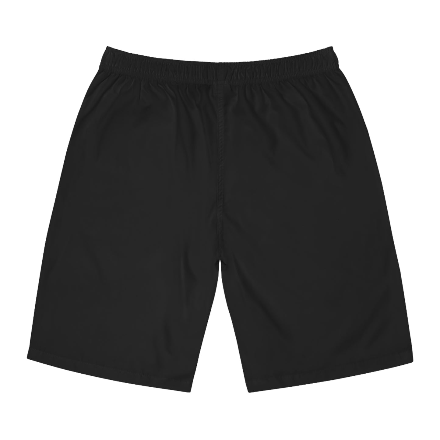 Men's Black Board Shorts with Red Wing Accent — MaxtraMax Swim Trunks